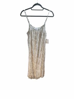 Bella Dahl Women’s Cream & Taupe Flowy Cami Dress Size Small NEW/NWT